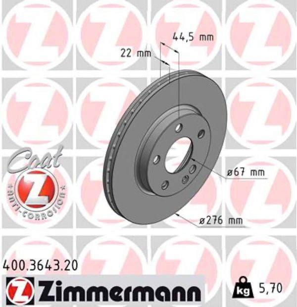 Zimmermann Δισκόπλακα - 400.3643.20