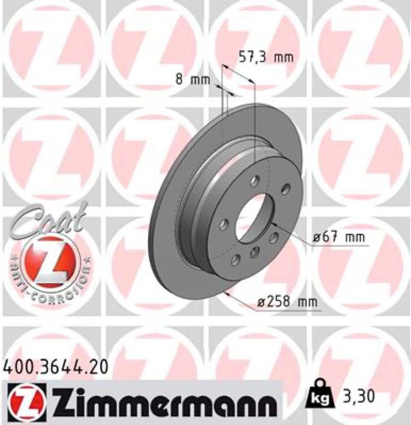 Zimmermann Δισκόπλακα - 400.3644.20