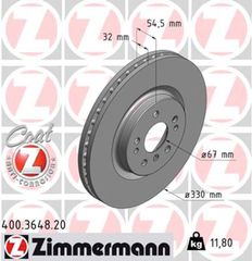 Zimmermann Δισκόπλακα - 400.3648.20