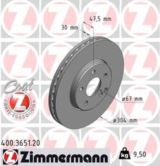 Zimmermann Δισκόπλακα - 400.3651.20