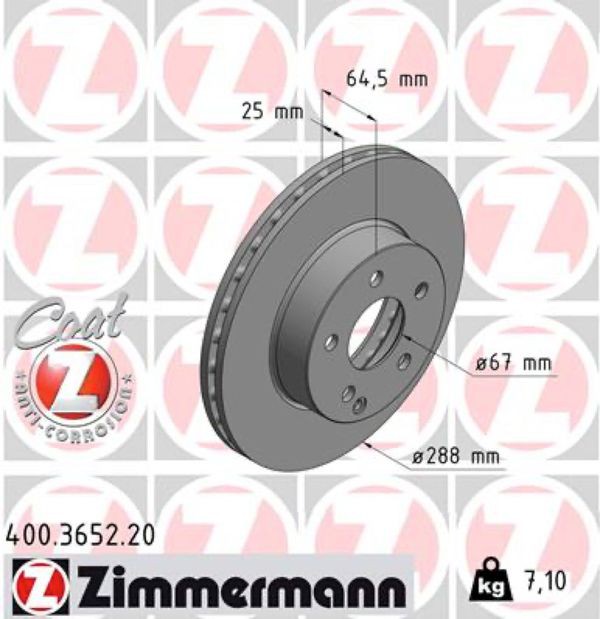 Zimmermann Δισκόπλακα - 400.3652.20