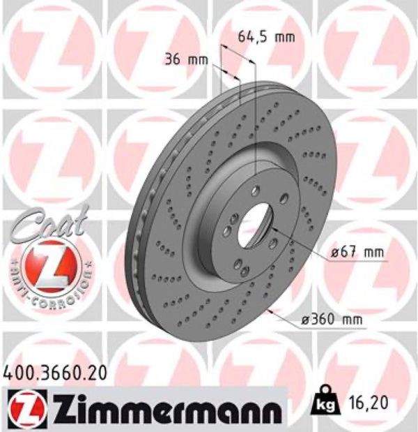 Zimmermann Δισκόπλακα - 400.3660.20