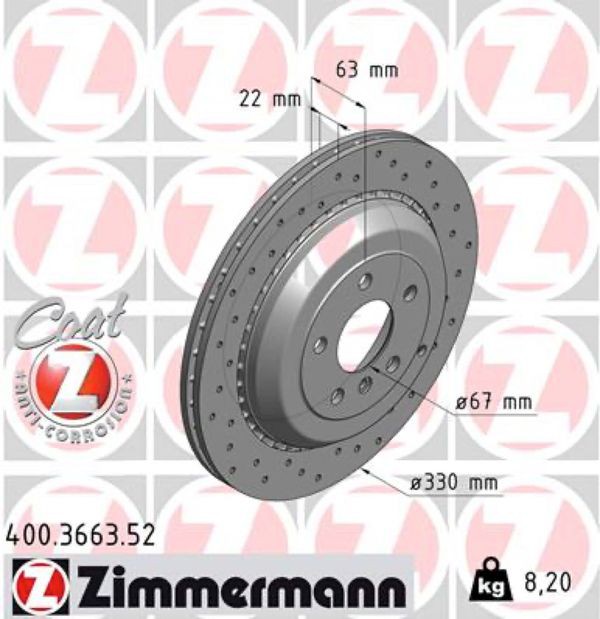 Zimmermann Δισκόπλακα - 400.3663.52