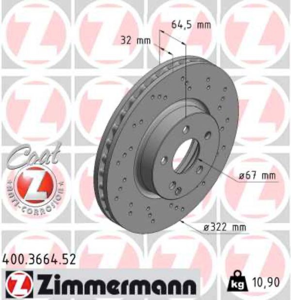 Zimmermann Δισκόπλακα - 400.3664.52