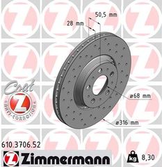 Zimmermann Δισκόπλακα - 610.3706.52