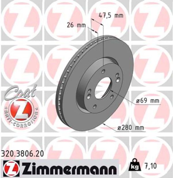 Zimmermann Δισκόπλακα - 320.3806.20