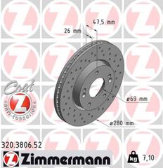 Zimmermann Δισκόπλακα - 320.3806.52