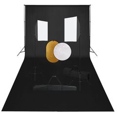 vidaXL Κιτ Φωτογραφικού Στούντιο Softbox με Φώτα, Φόντο & Ανακλαστήρα