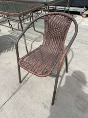 Καρέκλα μεταλλική ρατάν  (Α2615)