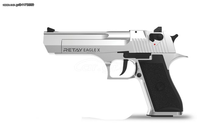 DESERT EAGLE X NIKEL 9mm Πιστόλι αντίγραφο starter pistol-ισχυρού κρότου Σηματοδοσίας με ΔΩΡΟ 1 κουτί αβολίδωτα Σηματοδοσίας (50 τμχ) ΒΛΕΠΕ ΣΗΜΑΝΤΙΚΗ ΠΡΟΕΙΔΟΠΟΙΗΣΗ ΑΣΦΑΛΕΙΑΣ ΠΕΛΑΤΩΝ