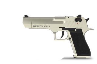 DESERT EAGLE X SATINA 9mm Πιστόλι αντίγραφο starter pistol-ισχυρού κρότου Σηματοδοσίας με ΔΩΡΟ 1 κουτί αβολίδωτα Σηματοδοσίας (50 τμχ) ΒΛΕΠΕ ΣΗΜΑΝΤΙΚΗ ΠΡΟΕΙΔΟΠΟΙΗΣΗ ΑΣΦΑΛΕΙΑΣ ΠΕΛΑΤΩΝ