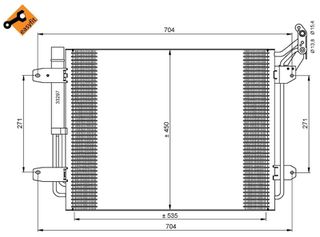 Συμπυκνωτής σύστ. κλιματισμού VW TIGUAN 1.4/2.0/2.0D 09.07-07.18