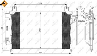 Συμπυκνωτής σύστ. κλιματισμού MAZDA CX-7 2.2D/2.3/2.5 06.06-12.14