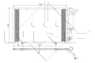 Συμπυκνωτής σύστ. κλιματισμού FORD B-MAX, ECOSPORT, FIESTA VI, KA+ III 1.2-1.6 06.08-