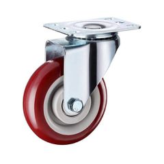ΡΟΔΑ ΠΕΡΙΣΤΡΕΦΟΜΕΝΗ ΚΟΚΚΙΝΗ PU 075mm 105kg/ΡΟΔΑ ΒΙΟΜΗΧΑΝΙΚΗ CHAMSONG