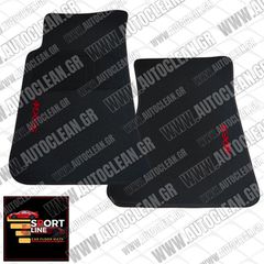 MAZDA MX-5  ΕΩΣ 2005 ΠΑΤΑΚΙΑ ΜΟΚΕΤΑ SPORT LINE ΜΑΥΡΟ ME ΚΟΚΚΙΝΗ ΡΑΦΗ - ΚΟΚΚΙΝΟ ΚΕΝΤΗΜΑ MX-5 ΣΕΤ 2ΤΜΧ