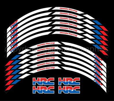 Honda racing HRC cbr αυτοκόλλητα ζάντας