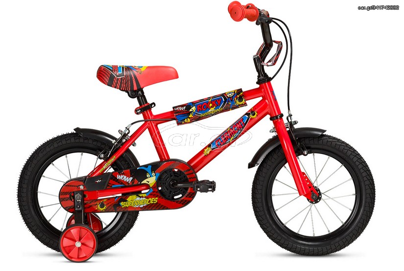 BMX Clermont 2024 JUNIOR ROCKY 14″ ΚΟΚΚΙΝΟ