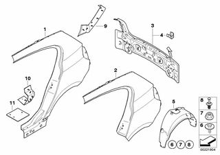 ΚΑΙΝΟΥΡΓΙΟ ΓΝΗΣΙΟ ΦΤΕΡΟ ΟΠΙΣΘΙΟ ΑΡΙΣΤΕΡΟ BMW E87 41217131019