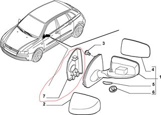 ΕΠΕΝΔΥΣΗ ΚΑΘΡΕΠΤΗ ΕΣΩ ΓΝΗΣΙΑ ΔΕΞΙΑ FIAT STILO 5P 2001-2003-thumb-1