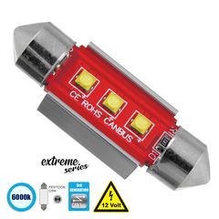 GloboStar® C5W 81325 Λάμπα Αυτοκίνητου 36mm FESTOON  3rd Generation Can-Bus Extreme Series LED 3 CREE XBD 7.5W 1058lm 120° DC 12V IP20 Ψυχρό Λευκό 6000K