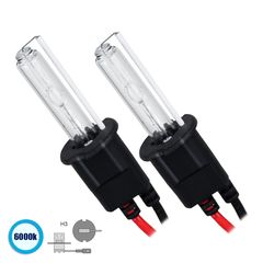 GloboStar® 84001 H3 ΣΕΤ 2 x Λάμπες Βασικού Φωτισμού Αυτοκινήτου & Μοτοσυκλέτας Xenon HID 70W 6400lm IP20 Ψυχρό Λευκό 6000K