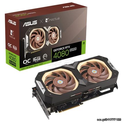 Asus GeForce RTX 4080 Super 16GB GDDR6X Noctua OC Edition Κάρτα Γραφικών (90YV0KA2-M0NA00) - Πληρωμή και σε έως 9 δόσεις