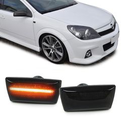 Dynamic Δυναμικές πλευρικές ενδείξεις LED μαύρες για Opel Astra H Corsa D Zafira B Insignia