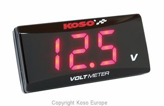 ΛΥΡΗΣ KOSO ΒΟΛΤΟΜΕΤΡΟ SUPER SLIM RED LIGHT , BA024R00