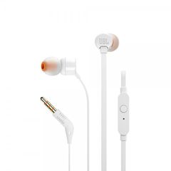 JBL - Wired Earphones T110 (JBLT110WHT) - Jack, In-Ear, Pure Bass Sound - White