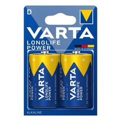 Varta 1.5V Alkaline Longlife Power D 2-Pack έως 12 άτοκες δόσεις ή 24 δόσεις
