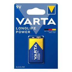 Varta Alkaline Longlife Power 9V έως 12 άτοκες δόσεις ή 24 δόσεις