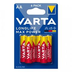 Varta AA Longlife Max Power 6-Pack έως 12 άτοκες δόσεις ή 24 δόσεις