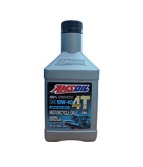 10W-40 4T SYNTHETIC AMSOIL 946ML Το AMSOIL 100% Synthetic 4T Performance Motorcycle Oil διαμορφώθηκε για τις υψηλές θερμοκρασίες που είναι κοινές στα αερόψυκτα V-twin, επιθετικά moto αθλητισμού και