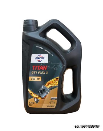 5W-40 GT1 FLEX 3 TITAN 5L FUCHS