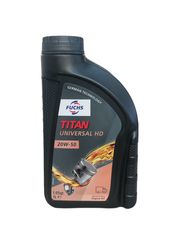 20W-50 UNIVERSAL HD TITAN 1L FUCHS   Υψηλής απόδοσης λιπαντικό για επαγγελματικά οχήματα, μηχανήματα και επιβατικά αυτοκίνητα. Κατάλληλο για πετρελαιοκινητήρες και βενζινοκινητήρες με ή χωρίς turbo.