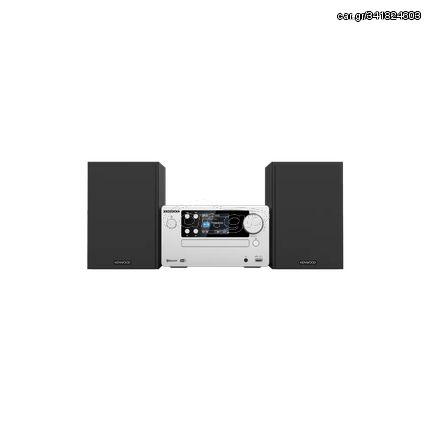 KENWOOD MICRO HI-FI SYSTEM DAB, CD, USB, BT &AUDIO; STREAMING  SILVER M-725DAB-S