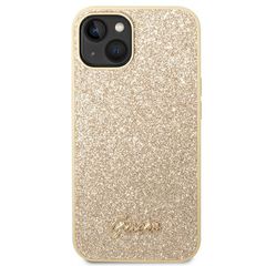 Guess Glitter Script Case for iPhone 14 Plus - Gold-thumb-2