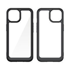 iPhone 15 Plus Outer Space reinforced case with a flexible frame - red-thumb-1
