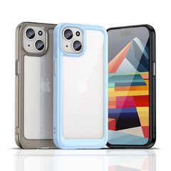 iPhone 15 Plus Outer Space reinforced case with a flexible frame - red-thumb-3