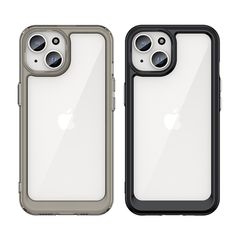 iPhone 15 Plus Outer Space reinforced case with a flexible frame - red-thumb-2
