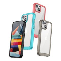 iPhone 15 Plus Outer Space reinforced case with a flexible frame - red-thumb-4