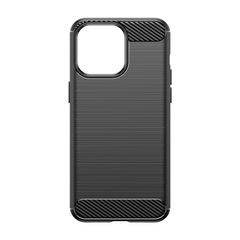 Flexible carbon pattern case for iPhone 15 Pro Carbon Case - blue-thumb-1