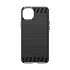 Flexible carbon pattern case for iPhone 15 Plus Carbon Case - blue-thumb-1