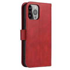 Wallet Case with Stand for iPhone 15 Pro Max Magnet Case - Red-thumb-3