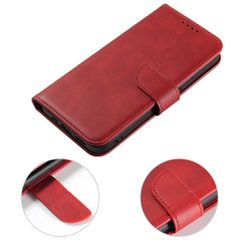 Wallet Case with Stand for iPhone 15 Pro Max Magnet Case - Red-thumb-1