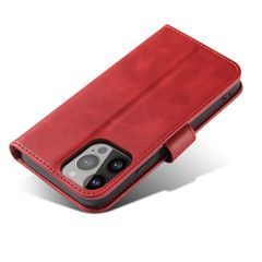 Wallet Case with Stand for iPhone 15 Pro Max Magnet Case - Red-thumb-4