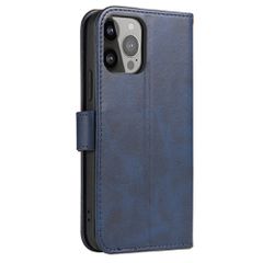 Wallet Case with Stand for iPhone 15 Pro Magnet Case - Blue-thumb-3