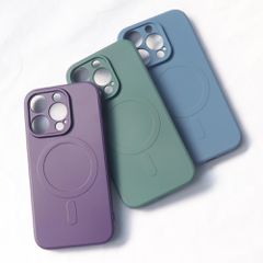 MagSafe compatible silicone case for iPhone 15 Silicone Case - cream-thumb-2