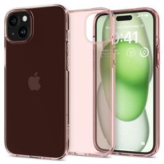 Spigen Crystal Flex iPhone 15 Plus Case - Pink/Transparent-thumb-1